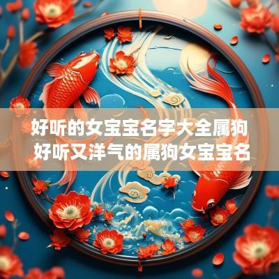 好听的女宝宝名字大全属狗 好听又洋气的属狗女宝宝名字
