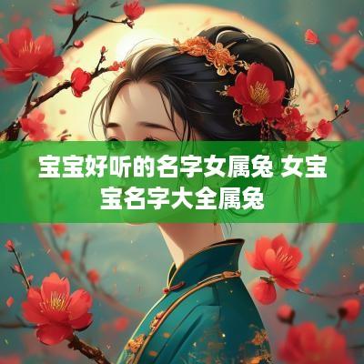 宝宝好听的名字女属兔 女宝宝名字大全属兔