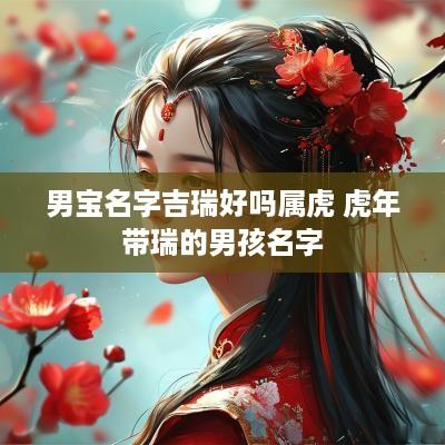 男宝名字吉瑞好吗属虎 蛇年带瑞的男孩名字