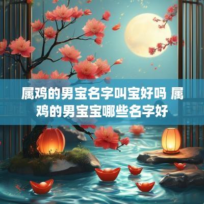 属鸡的男宝名字叫宝好吗 属鸡的男宝宝哪些名字好