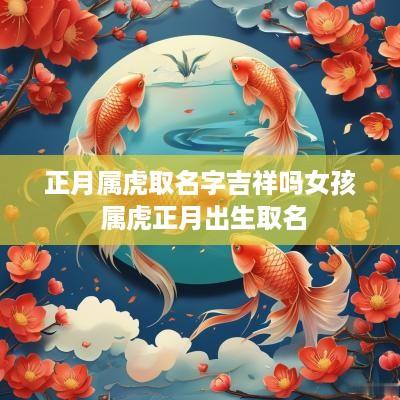 正月属虎取名字吉祥吗女孩 属虎正月出生取名