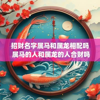 招财名字属马和属龙相配吗 属马的人和属龙的人合财吗