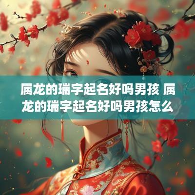 属龙的瑞字起名好吗男孩 属龙的瑞字起名好吗男孩怎么取