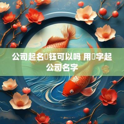 公司起名堃钰可以吗 用堃字起公司名字