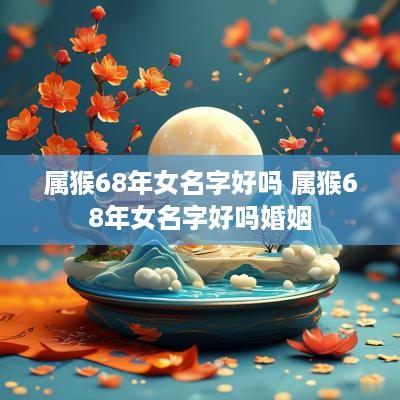 属猴68年女名字好吗 属猴68年女名字好吗婚姻