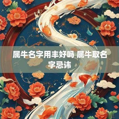 属牛名字用丰好吗 属牛取名字忌讳