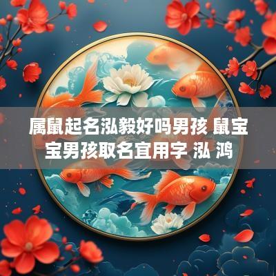 属鼠起名泓毅好吗男孩 鼠宝宝男孩取名宜用字 泓 鸿