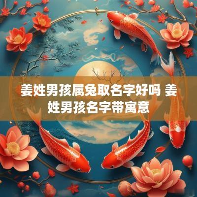姜姓男孩属兔取名字好吗 姜姓男孩名字带寓意