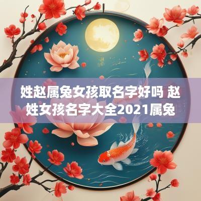 姓赵属兔女孩取名字好吗 赵姓女孩名字大全2025属兔