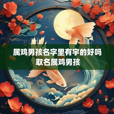 属鸡男孩名字里有宇的好吗 取名属鸡男孩