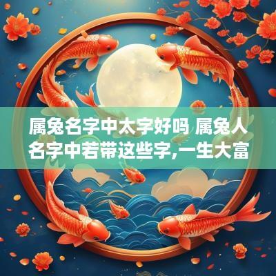 属兔名字中太字好吗 属兔人名字中若带这些字,一生大富大贵