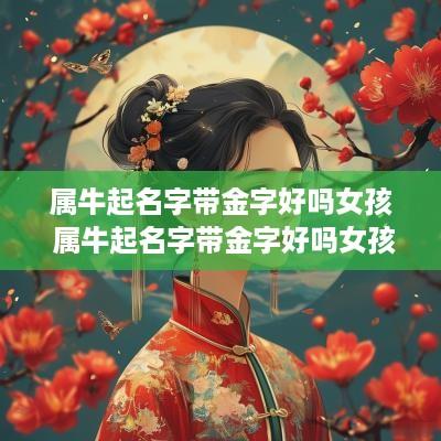 属牛起名字带金字好吗女孩 属牛起名字带金字好吗女孩子