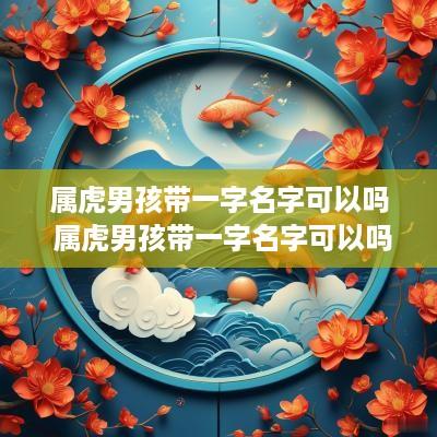 属虎男孩带一字名字可以吗 属虎男孩带一字名字可以吗怎么取