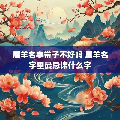 属羊名字带子不好吗 属羊名字里最忌讳什么字