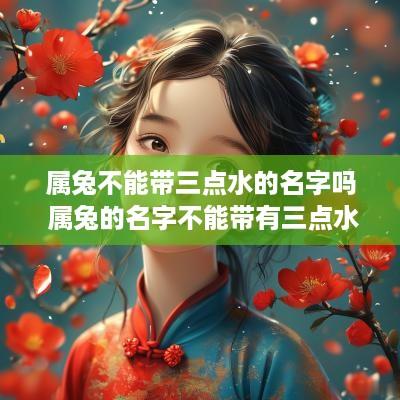 属兔不能带三点水的名字吗 属兔的名字不能带有三点水?
