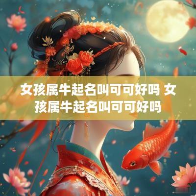 女孩属牛起名叫可可好吗 女孩属牛起名叫可可好吗