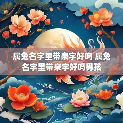 属兔名字里带泉字好吗 属兔名字里带泉字好吗男孩