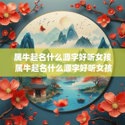 属牛起名什么源字好听女孩 属牛起名什么源字好听女孩子
