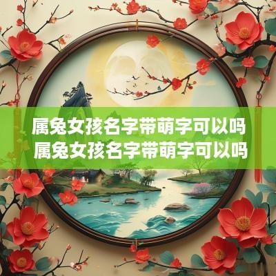 属兔女孩名字带萌字可以吗 属兔女孩名字带萌字可以吗怎么取