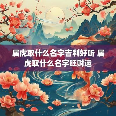 属虎取什么名字吉利好听 属虎取什么名字旺财运 属虎取什么名字吉利好听 属虎取什么名字旺财运