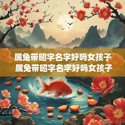 属兔带昭字名字好吗女孩子 属兔带昭字名字好吗女孩子