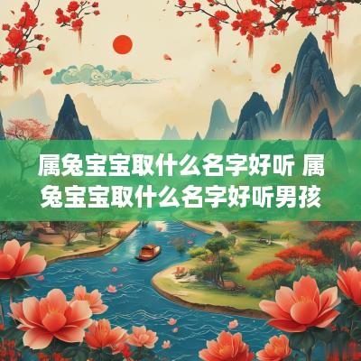 属兔宝宝取什么名字好听 属兔宝宝取什么名字好听男孩 属兔宝宝取什么名字好听 属兔宝宝取什么名字好听男孩