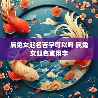 属兔女起名吉字可以吗 属兔女起名宜用字