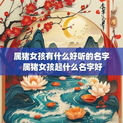 属猪女孩有什么好听的名字 属猪女孩起什么名字好