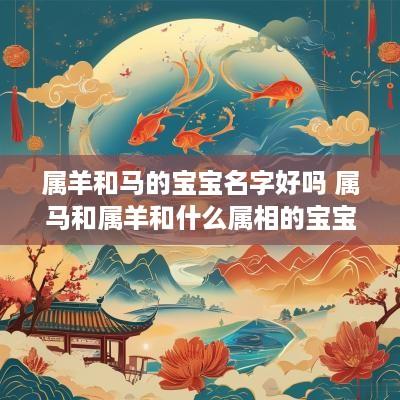 属羊和马的宝宝名字好吗 属马和属羊和什么属相的宝宝好