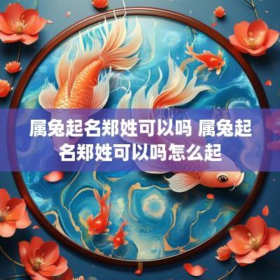 属兔起名郑姓可以吗 属兔起名郑姓可以吗怎么起