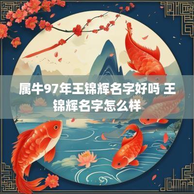 属牛97年王锦辉名字好吗 王锦辉名字怎么样