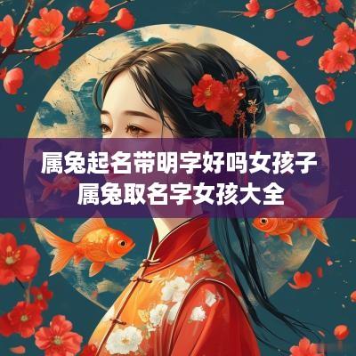 属兔起名带明字好吗女孩子 属兔取名字女孩大全