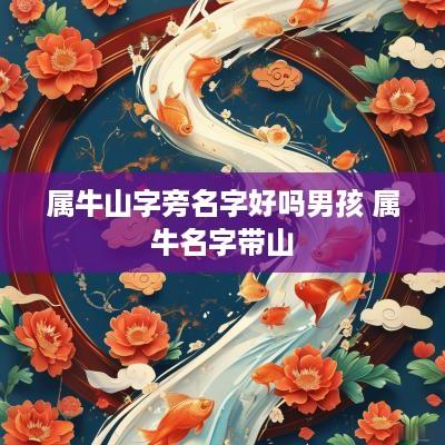 属牛山字旁名字好吗男孩 属牛名字带山