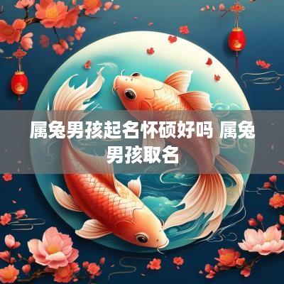 属兔男孩起名怀硕好吗 属兔男孩取名
