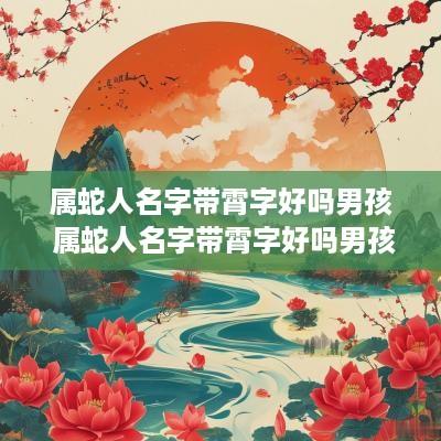 属蛇人名字带霄字好吗男孩 属蛇人名字带霄字好吗男孩子