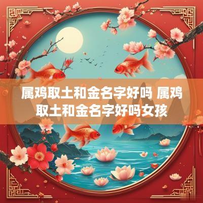属鸡取土和金名字好吗 属鸡取土和金名字好吗女孩