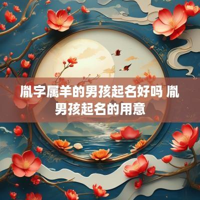胤字属羊的男孩起名好吗 胤男孩起名的用意