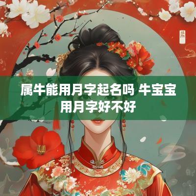 属牛能用月字起名吗 牛宝宝用月字好不好