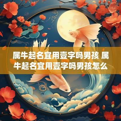 属牛起名宜用壹字吗男孩 属牛起名宜用壹字吗男孩怎么取名