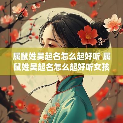 属鼠姓吴起名怎么起好听 属鼠姓吴起名怎么起好听女孩