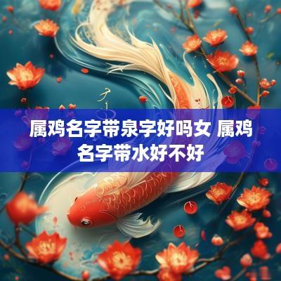 属鸡名字带泉字好吗女 属鸡名字带水好不好