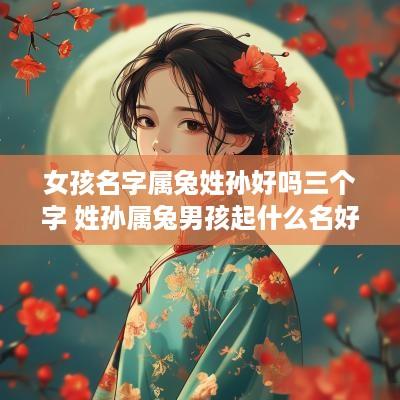女孩名字属兔姓孙好吗三个字 姓孙属兔男孩起什么名好