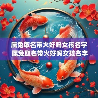 属兔取名带火好吗女孩名字 属兔取名带火好吗女孩名字有哪些