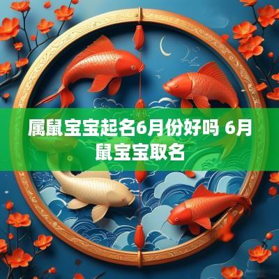 属鼠宝宝起名6月份好吗 6月鼠宝宝取名