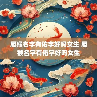 属猴名字有佑字好吗女生 属猴名字有佑字好吗女生