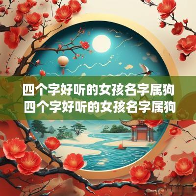 四个字好听的女孩名字属狗 四个字好听的女孩名字属狗虎宝宝
