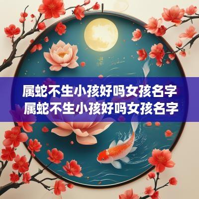 属蛇不生小孩好吗女孩名字 属蛇不生小孩好吗女孩名字叫什么