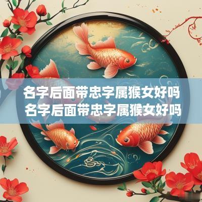 名字后面带忠字属猴女好吗 名字后面带忠字属猴女好吗