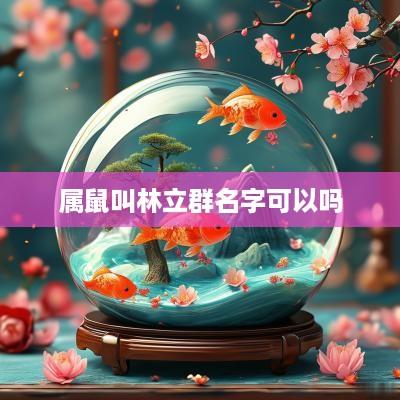 属鼠叫林立群名字可以吗