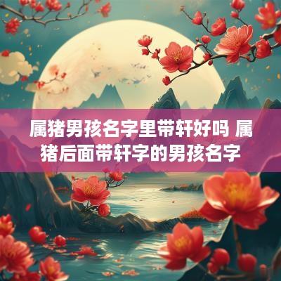 属猪男孩名字里带轩好吗 属猪后面带轩字的男孩名字